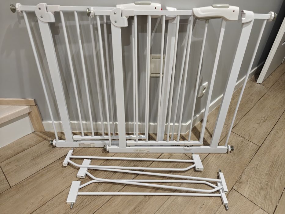 2x barierka zabezpieczająca, rozporowa, ochronna  na schody i drzwi