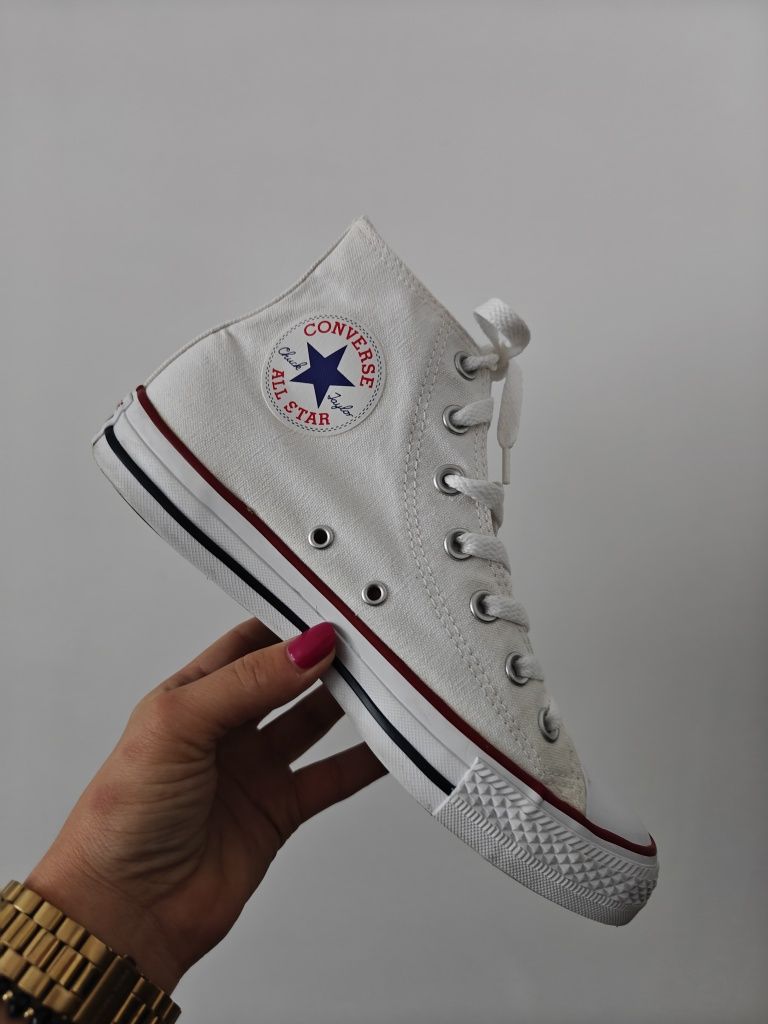 Converse trampki wysokie białe damskie 39/25 cm