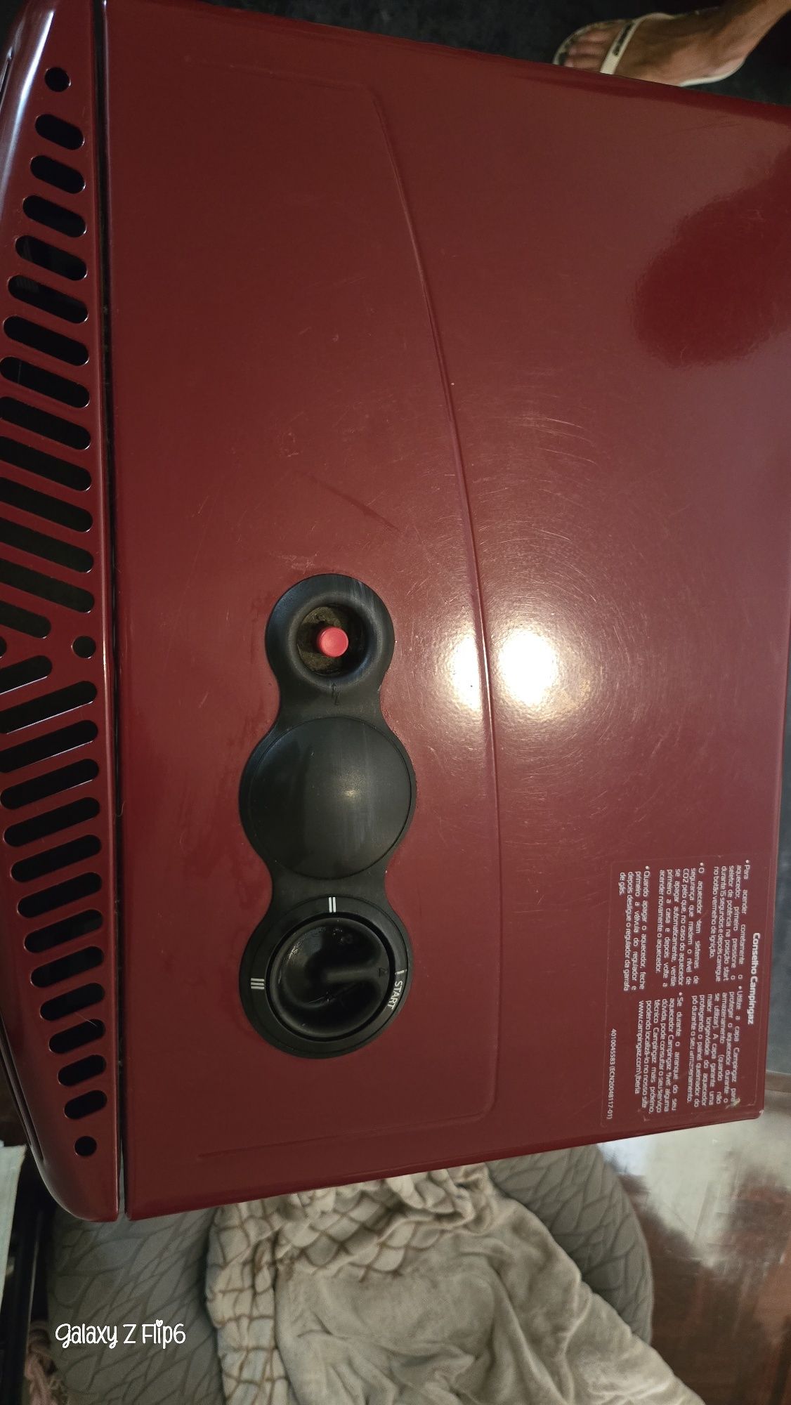 Aquecedor a gás  com botija