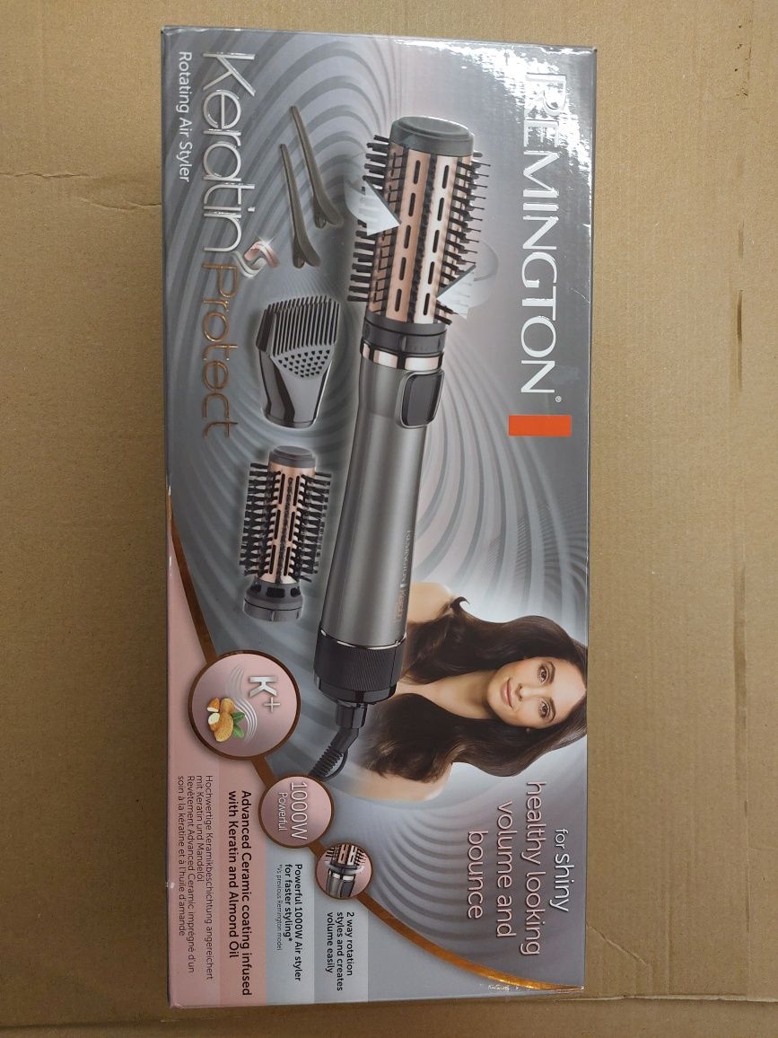 Suszarko-lokówka Remington Keratin Protect Rotating Air Styler, cerami