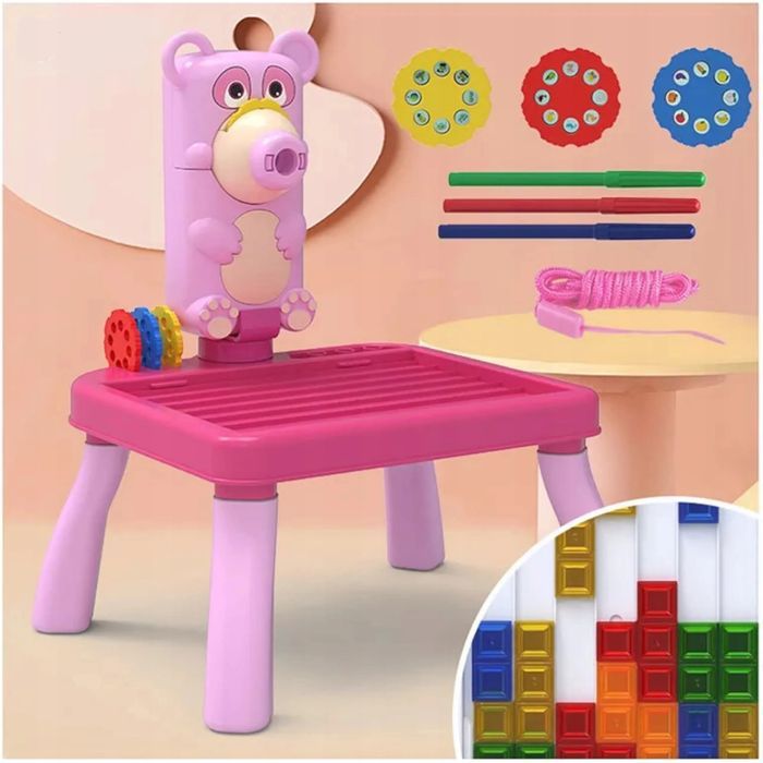 Projektor Do Rysowania Stolik Miś Tetris 2200-10R
