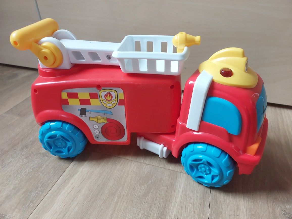 Wóz strażacki duży auto samochód pojazd dla dziecka dźwięki światła
