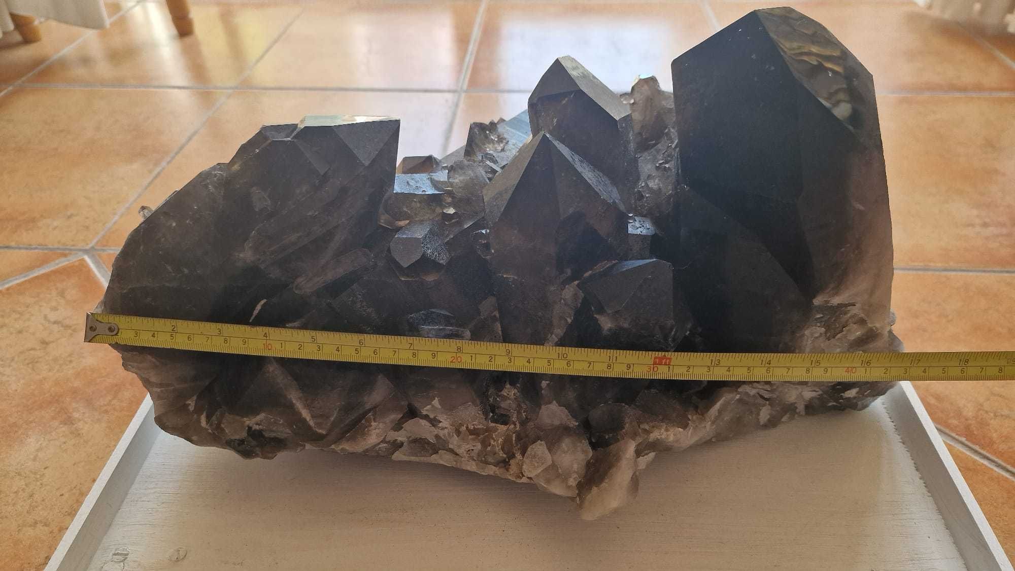 Drusa Cristal Quartzo Morion