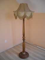 Lampa stojąca z kloszem stara do renowacji