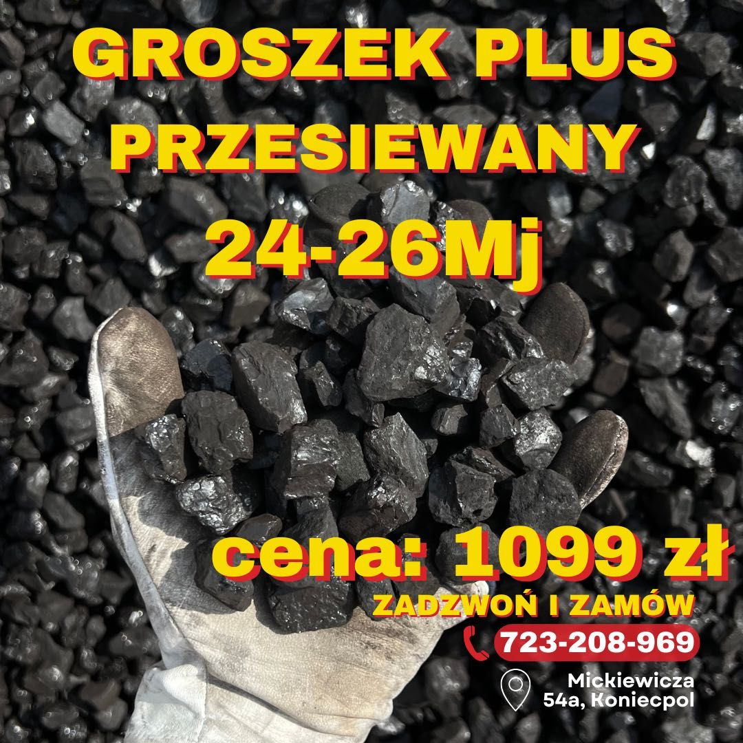 Przesiewany Ekogroszek Groszek Skład Opału Transport Gratis