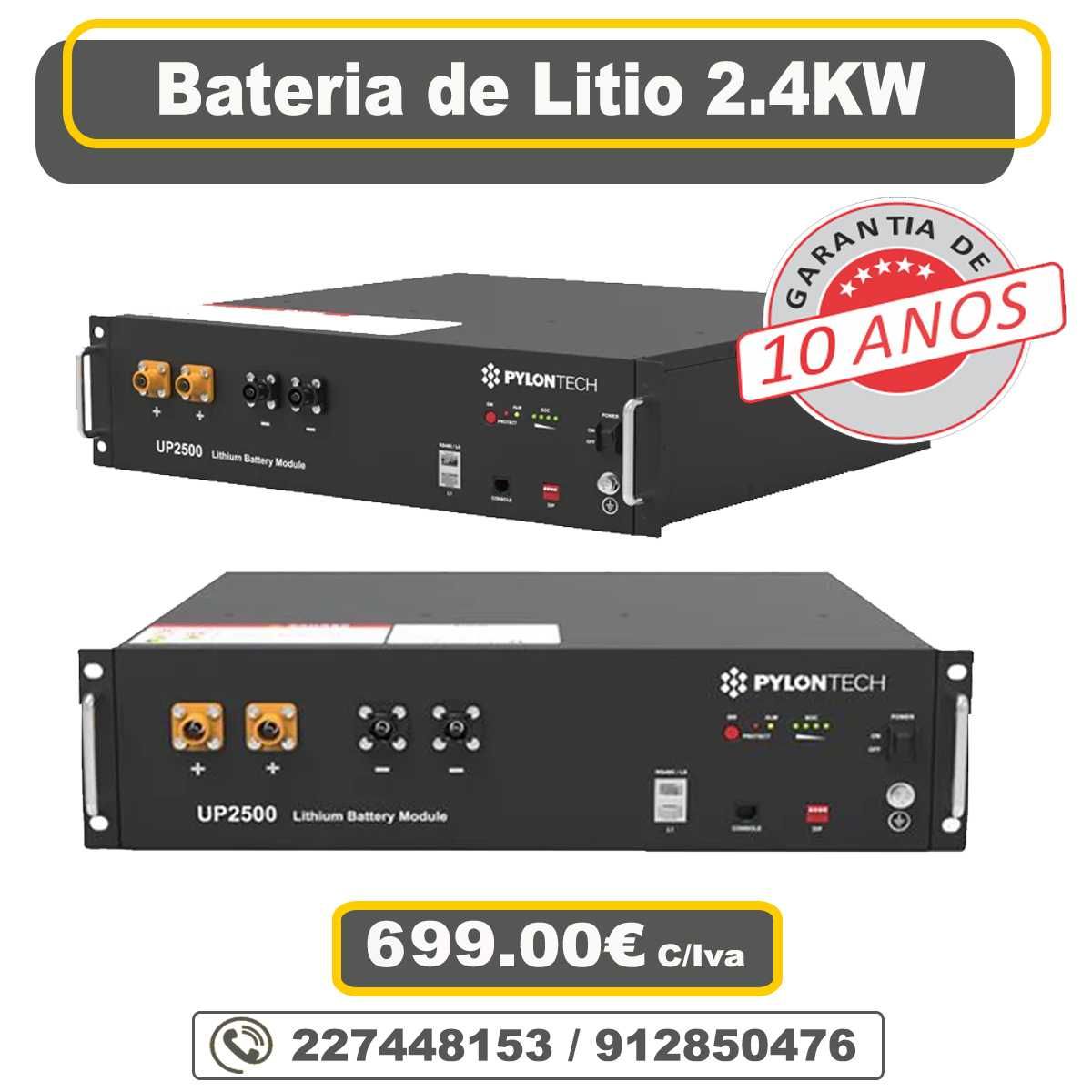 Bateria de Lítio PYLONTECH 48V 3.6Kw – US3000