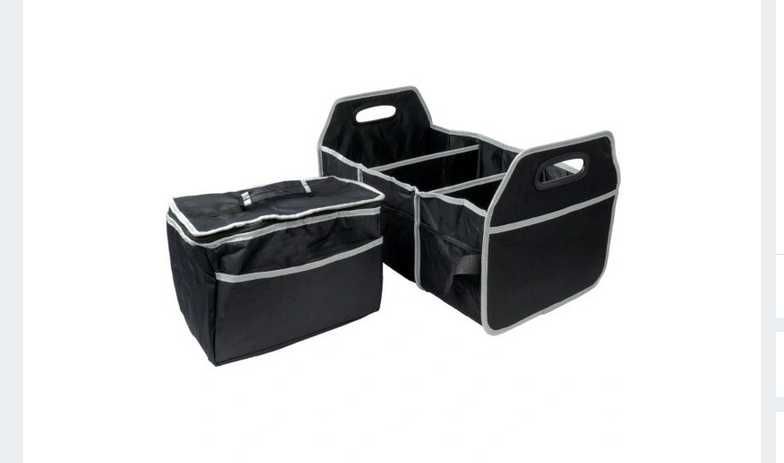 Organizer do bagażnika samochodu + torba termiczna AMIO Duży
