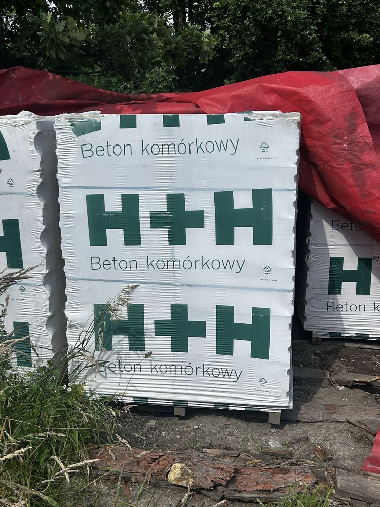 Pustak gazoeton H+H 600 z załadunkiem