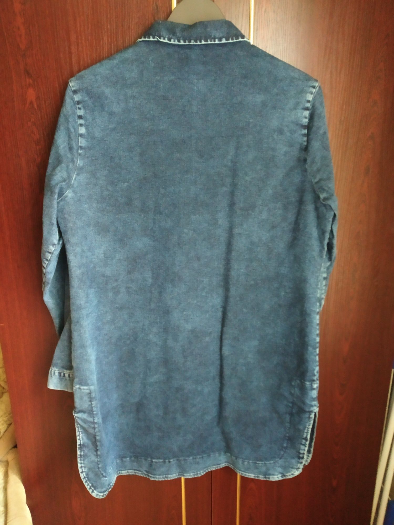 Джинсовая куртка - кардиган, костюм джинсовый