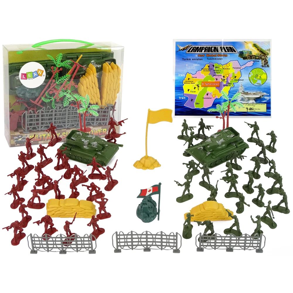 Zestaw Figurek Militarnych Żołnierzyki Czołgi LEANToys