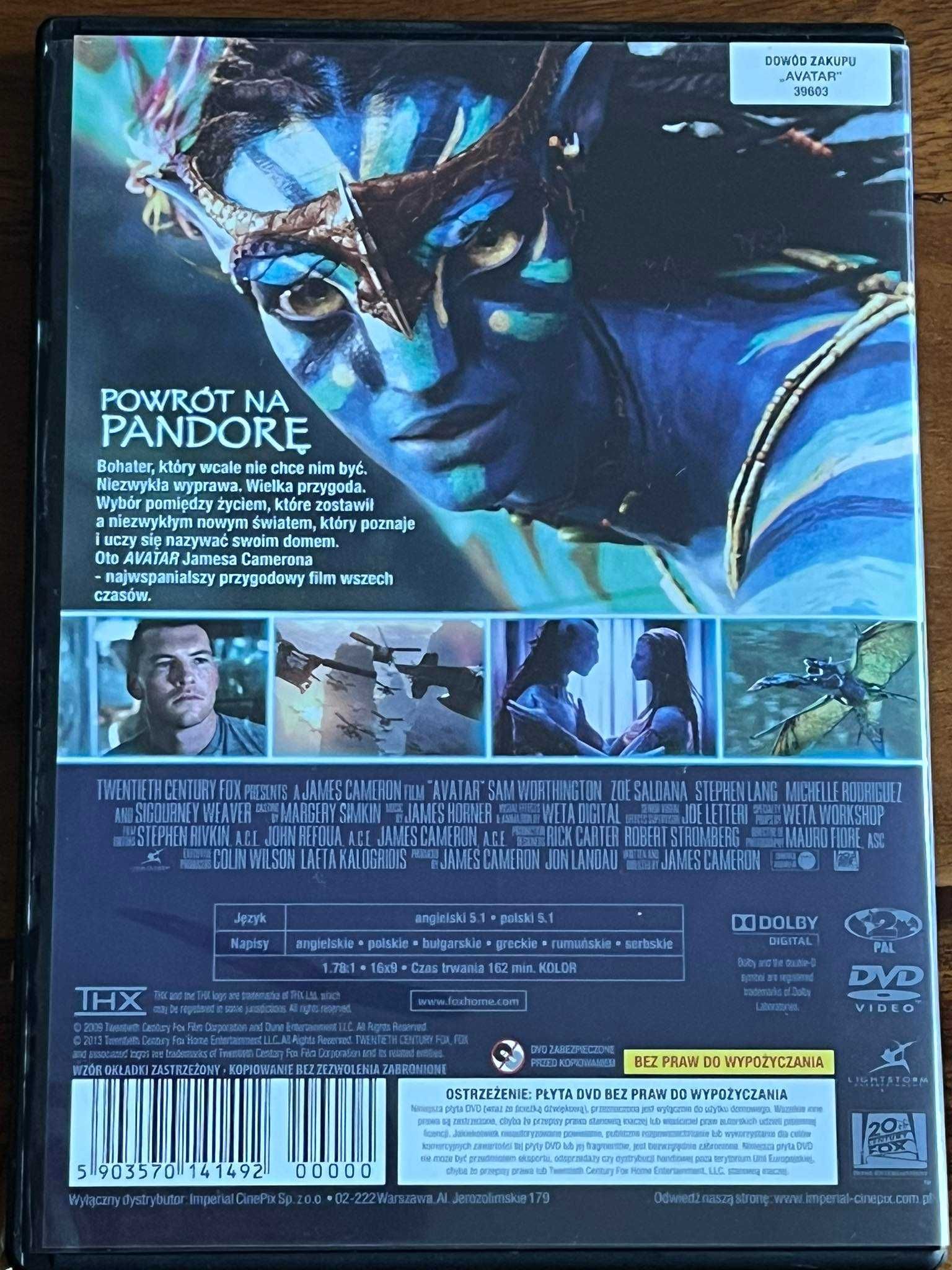 Avatar - DVD - stan EX+!