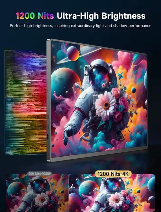 Портативний монитор UPERFECT 16'' 4K UHD 16:10 3840х2400 1200Nits sRGB