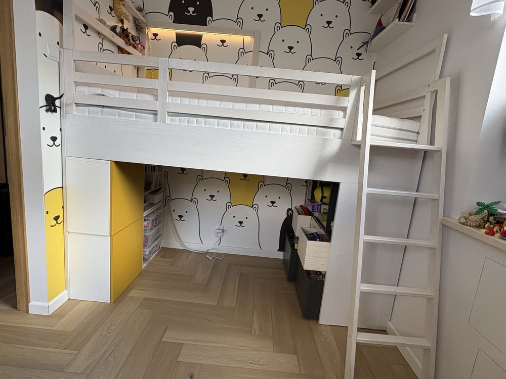 Łóżko piętrowe Vox Multi Nest, materac, lampka, super stan.