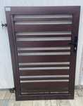 Nowa furtka metalowa 98x145 cm – solidna stal, zamek