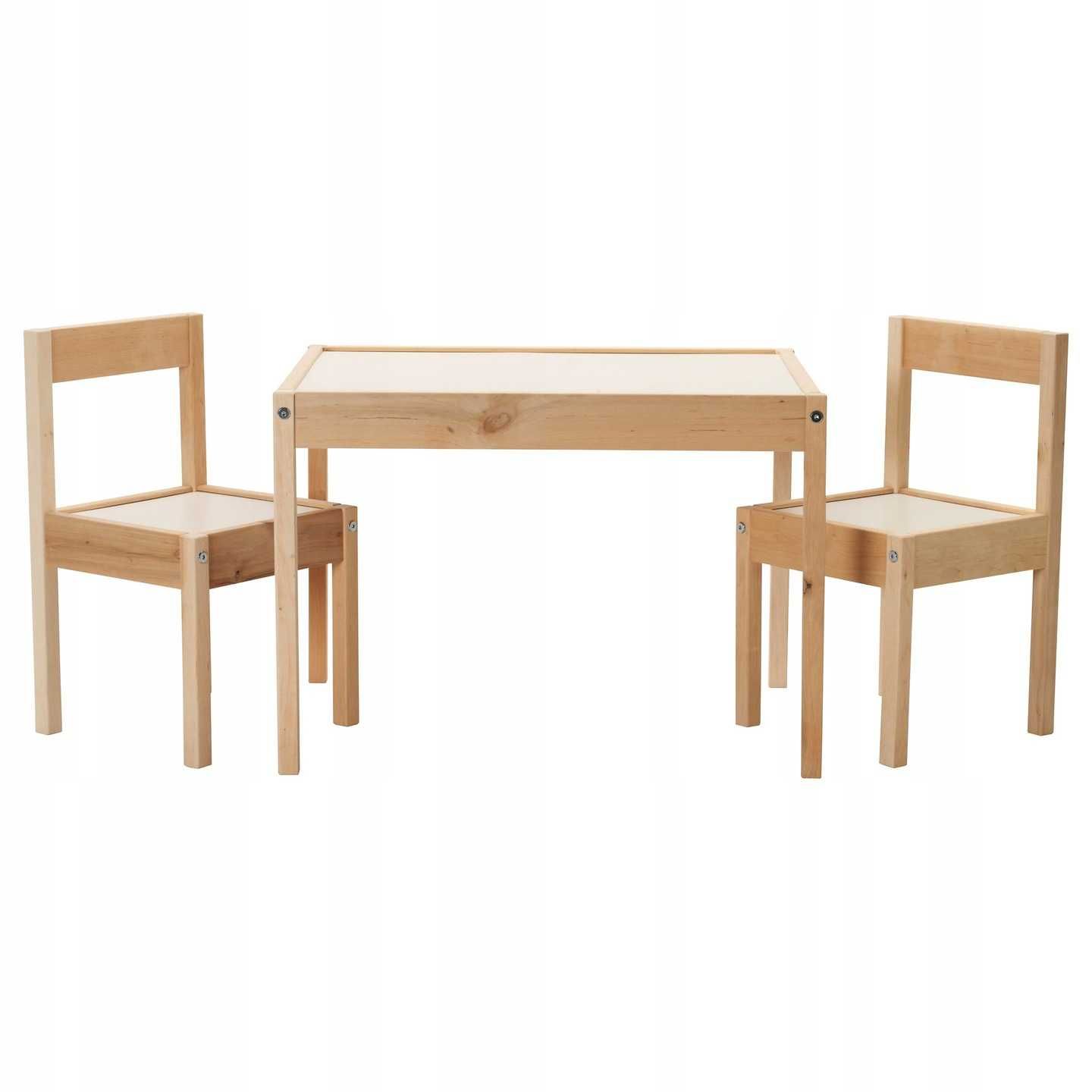 IKEA LATT Stolik dziecięcy i 2 krzesła DREWNO 501.784.11