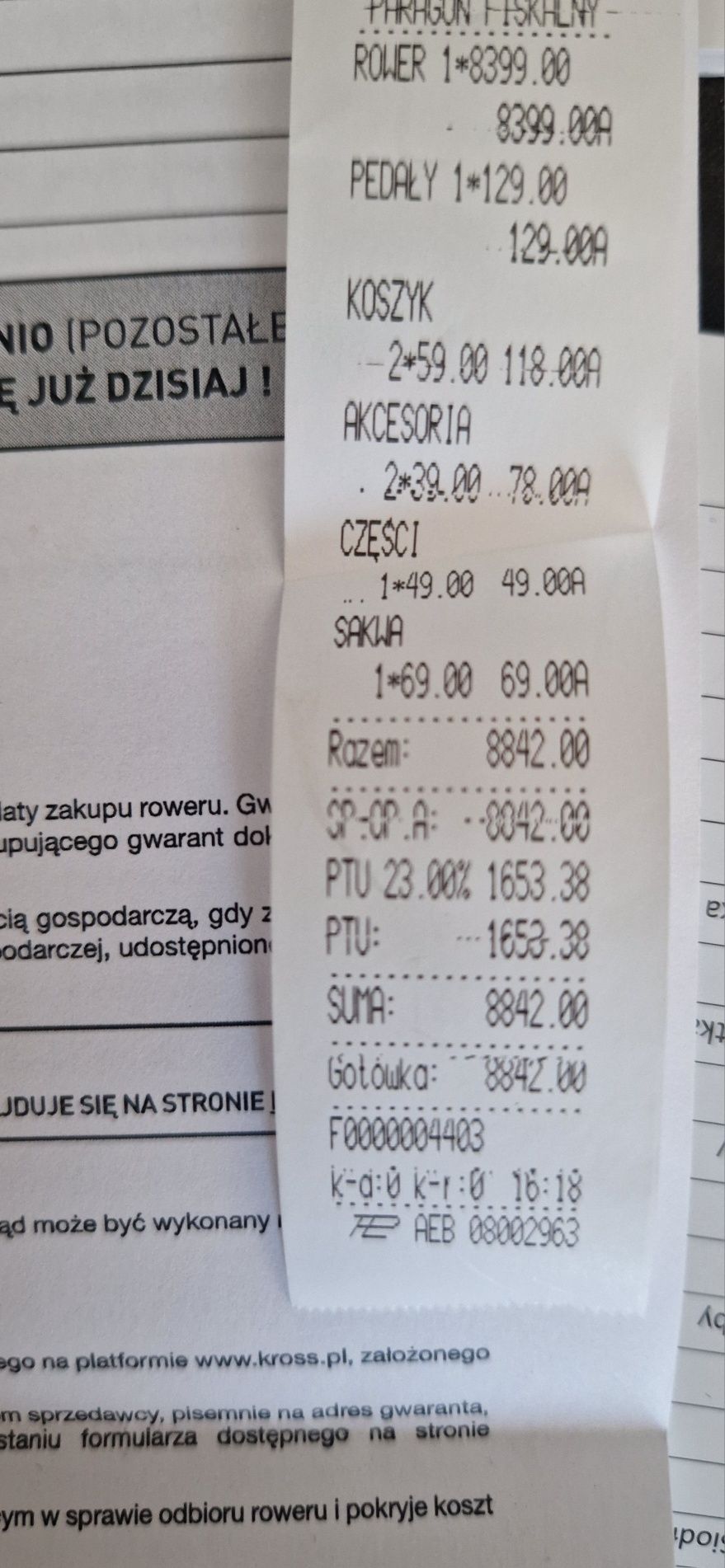 Kross Esker 8.0 (S) Niski przebieg