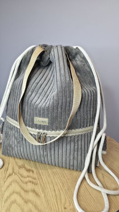 Torebko-worek ze sztruksu