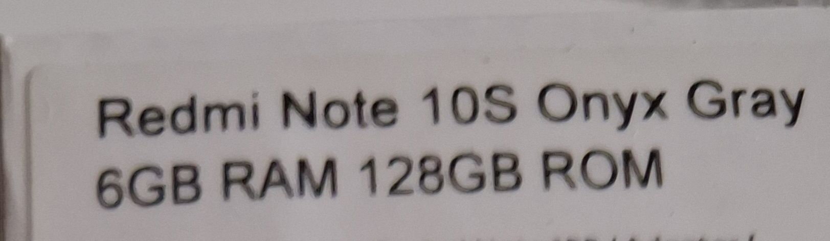 Redmi Note 10s .