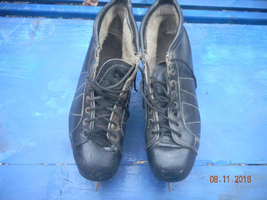 коньки "канадки" с ботинками из советской стали