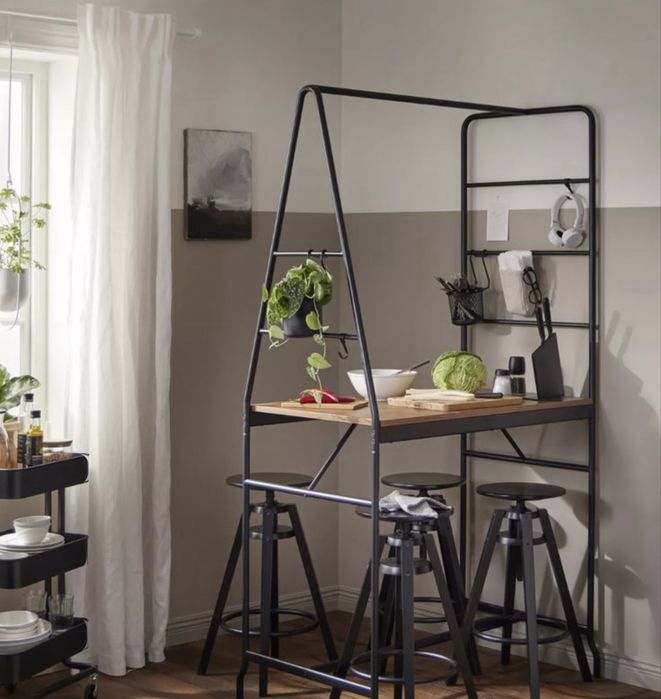 Nowy stol jadalniany z drabinkami Ikea Haverud loft design lawa stolik