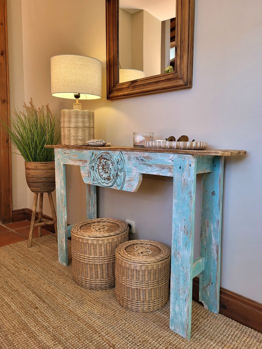 mesa, consola, aparador, apoio, vintage, talha, rustico