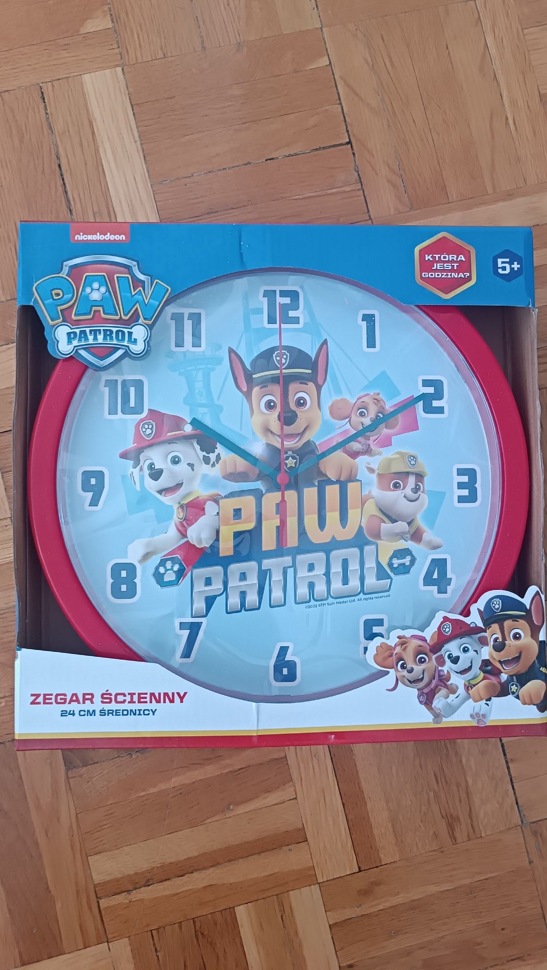 Zegar ścienny nowy Psi Patrol