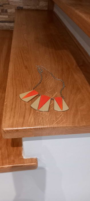 Naszyjnik BIJOUBBRIGITTE kremowo-pomarańczowy