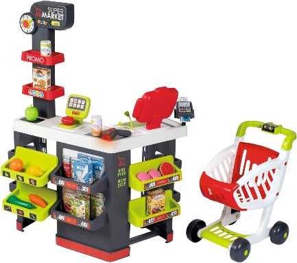 Smoby 350234 - Supermarket z wózkiem sklepowym - supermarket do zabawy