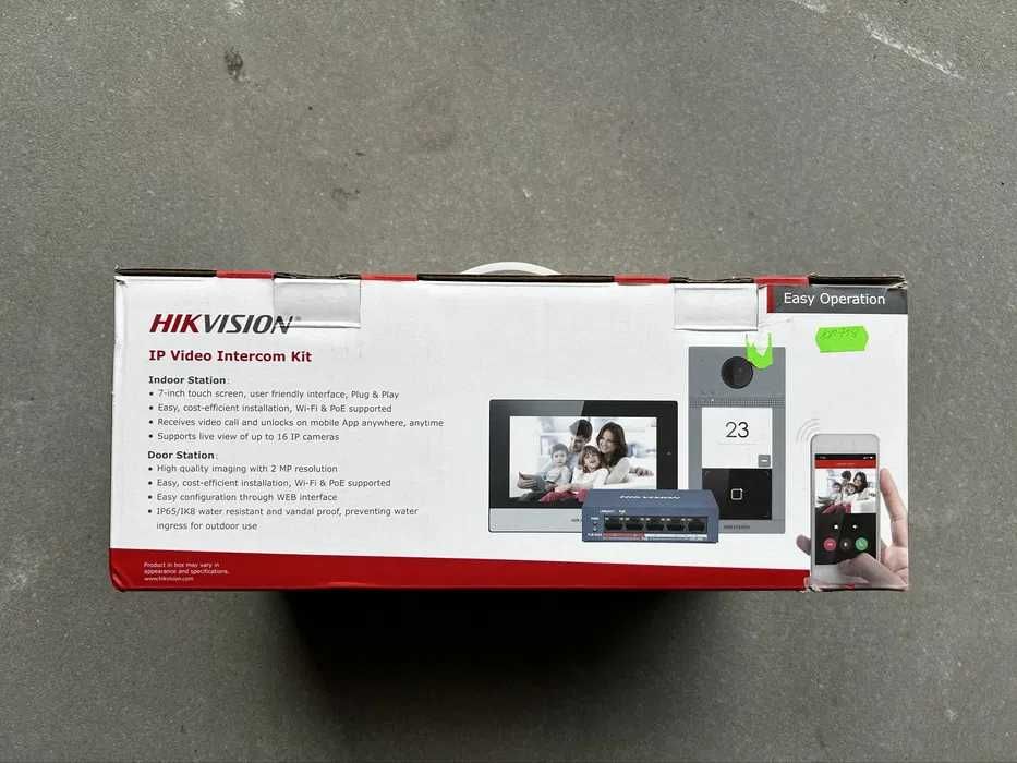 Hikvision Panel wewnętrzny monitor z Wi-Fi IP DS-KH6320-WTE1/EU