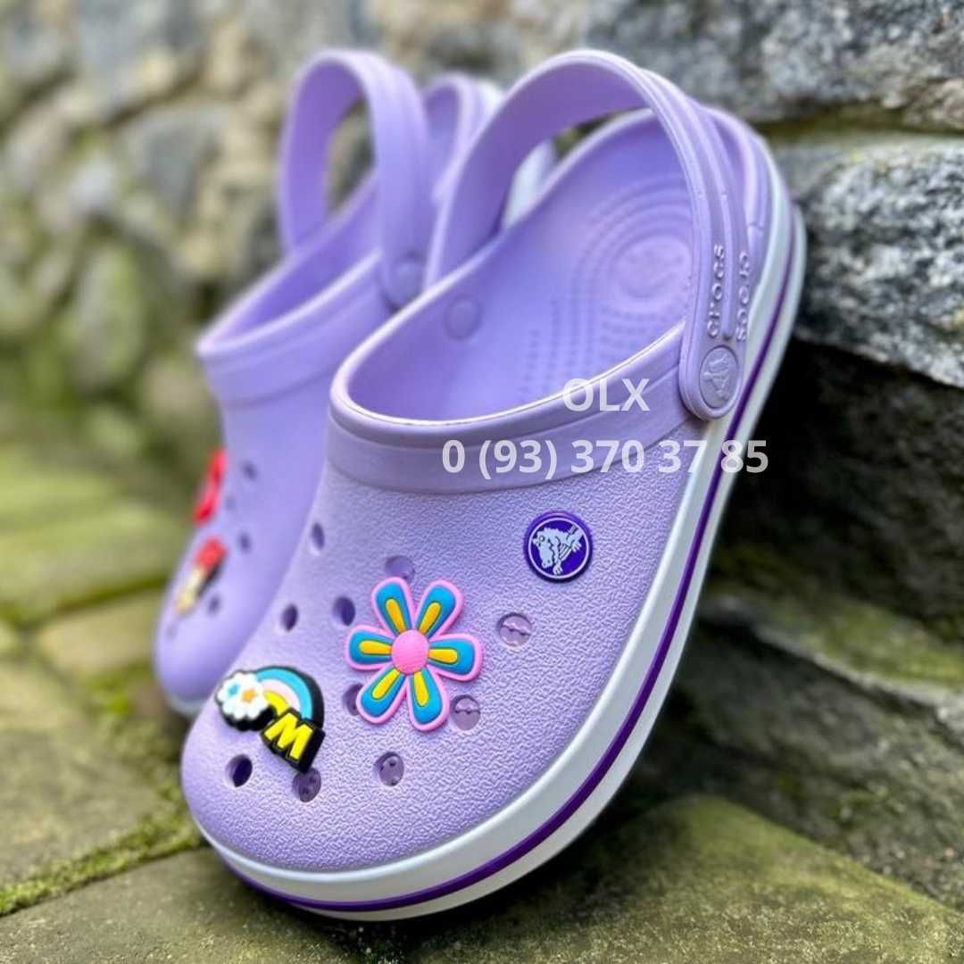 Крокси Жіночі Чоловічі Білі Бірюзові Пудра Лаванда Crocs Crocband Clog