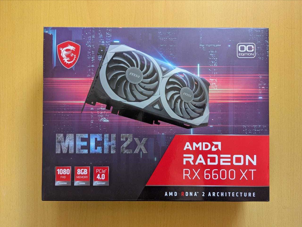 RX 6600 XT MSI Mech 2X OC