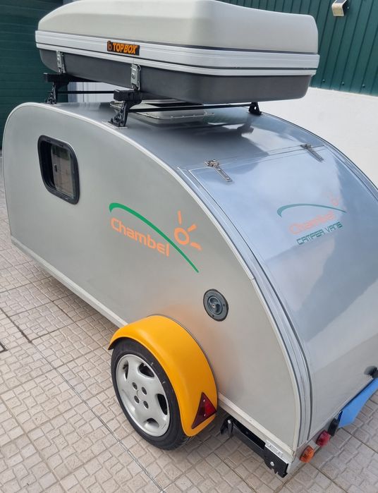 Mini caravana teardrop impecável