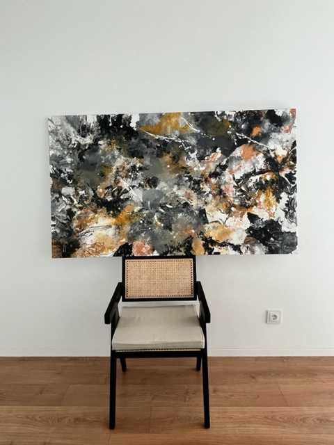 Tela pintada à mão - 1,20X80CM