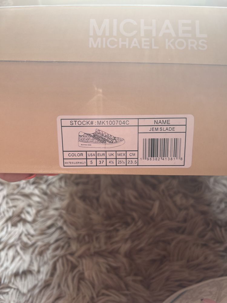 Michael Kors Sneakersy tenisówki trampki logowane monogram mk r 37