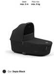 Priam Lux Carry Cot - Alcofa CYBEX Priam Preta