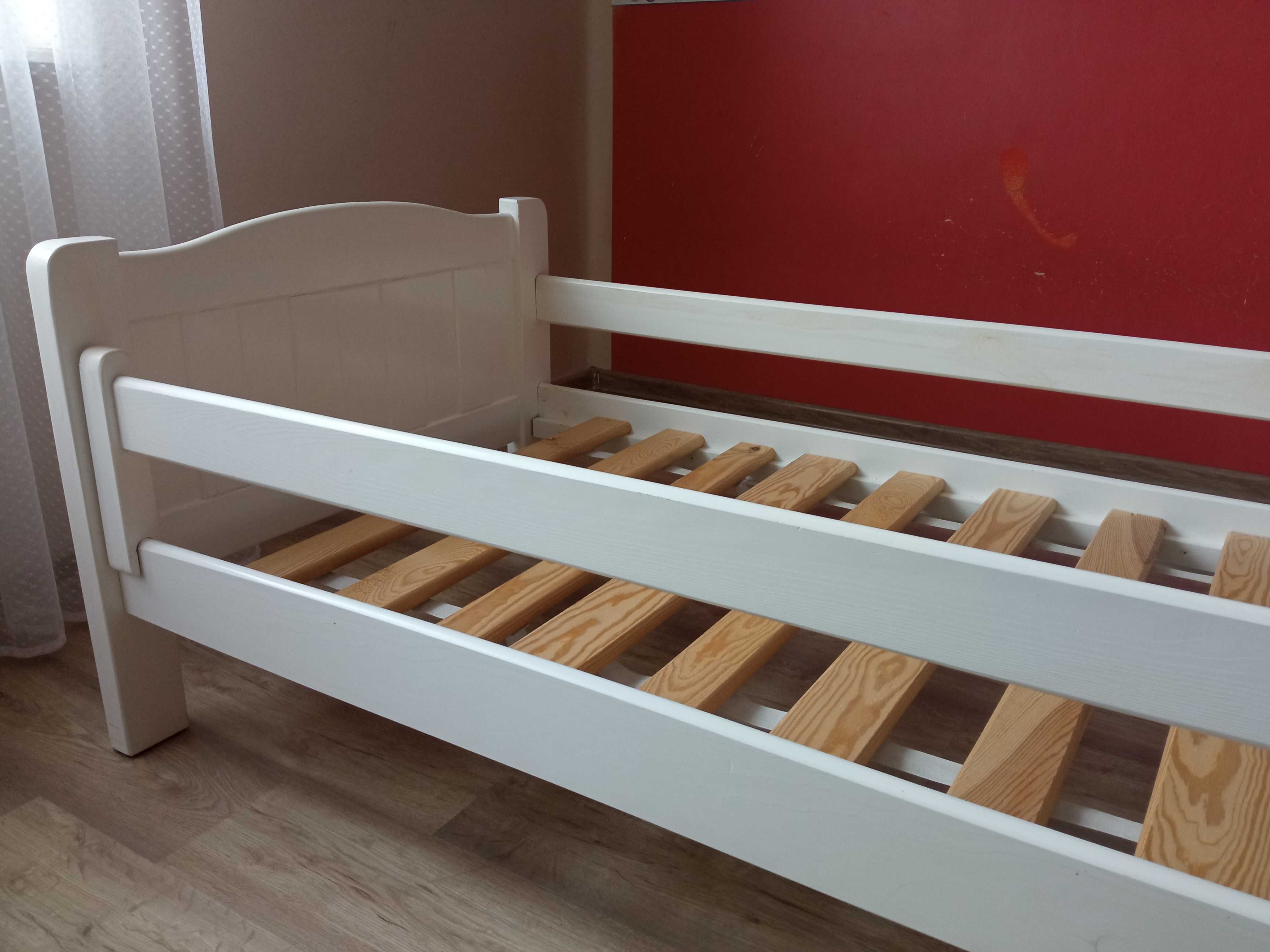 Łóżko dziecięce białe 180/80