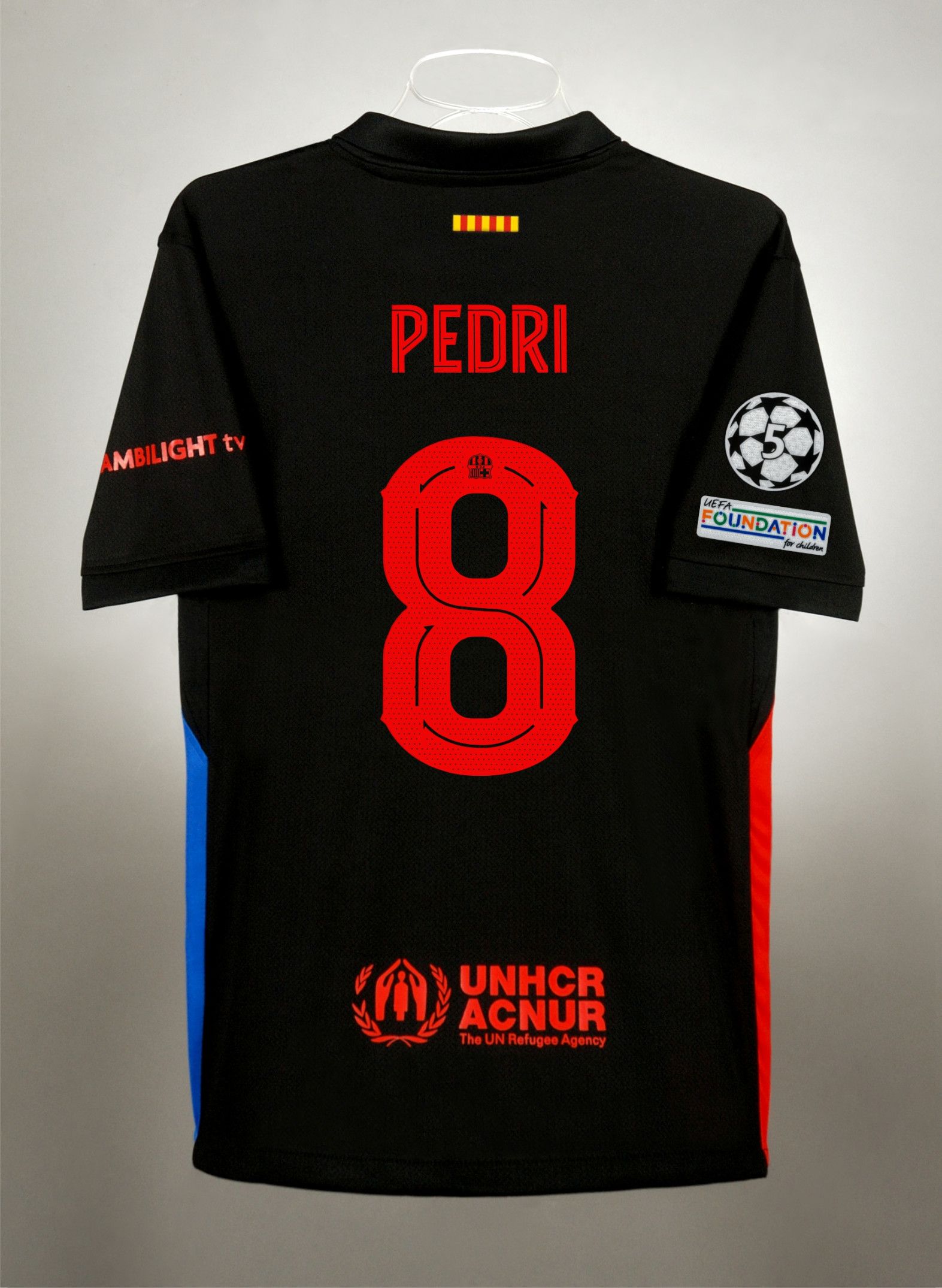 Koszulka FC Barcelona 24/25 LM wyjazdowa PEDRI 8 r. S  48h