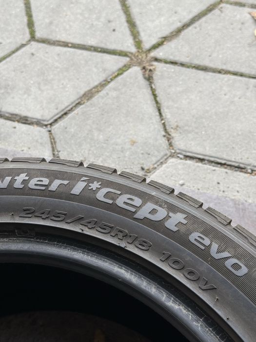 245/45/18 Hankook зимня резина склад пара шини б/у