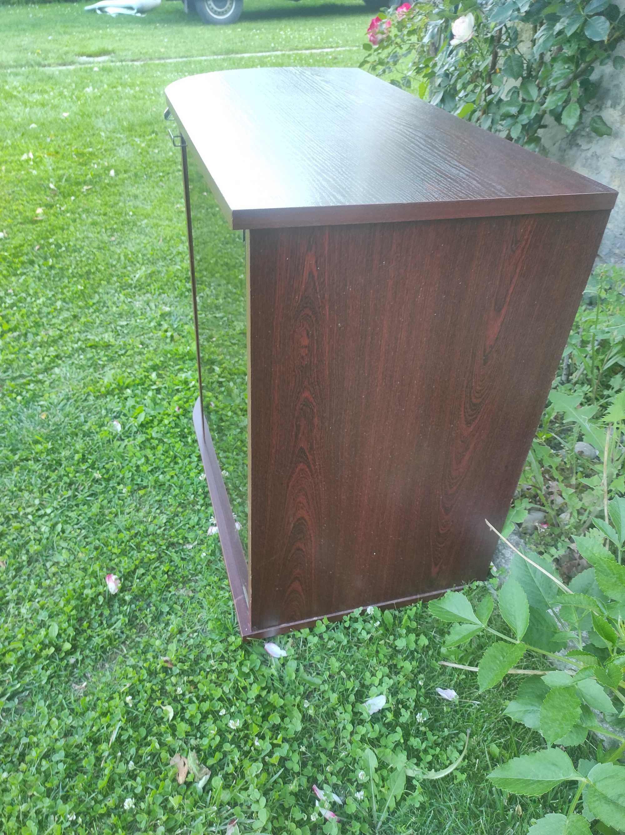 Szafka przeszklona, zaokrąglona RTV półokrągła 80 x 67 cm