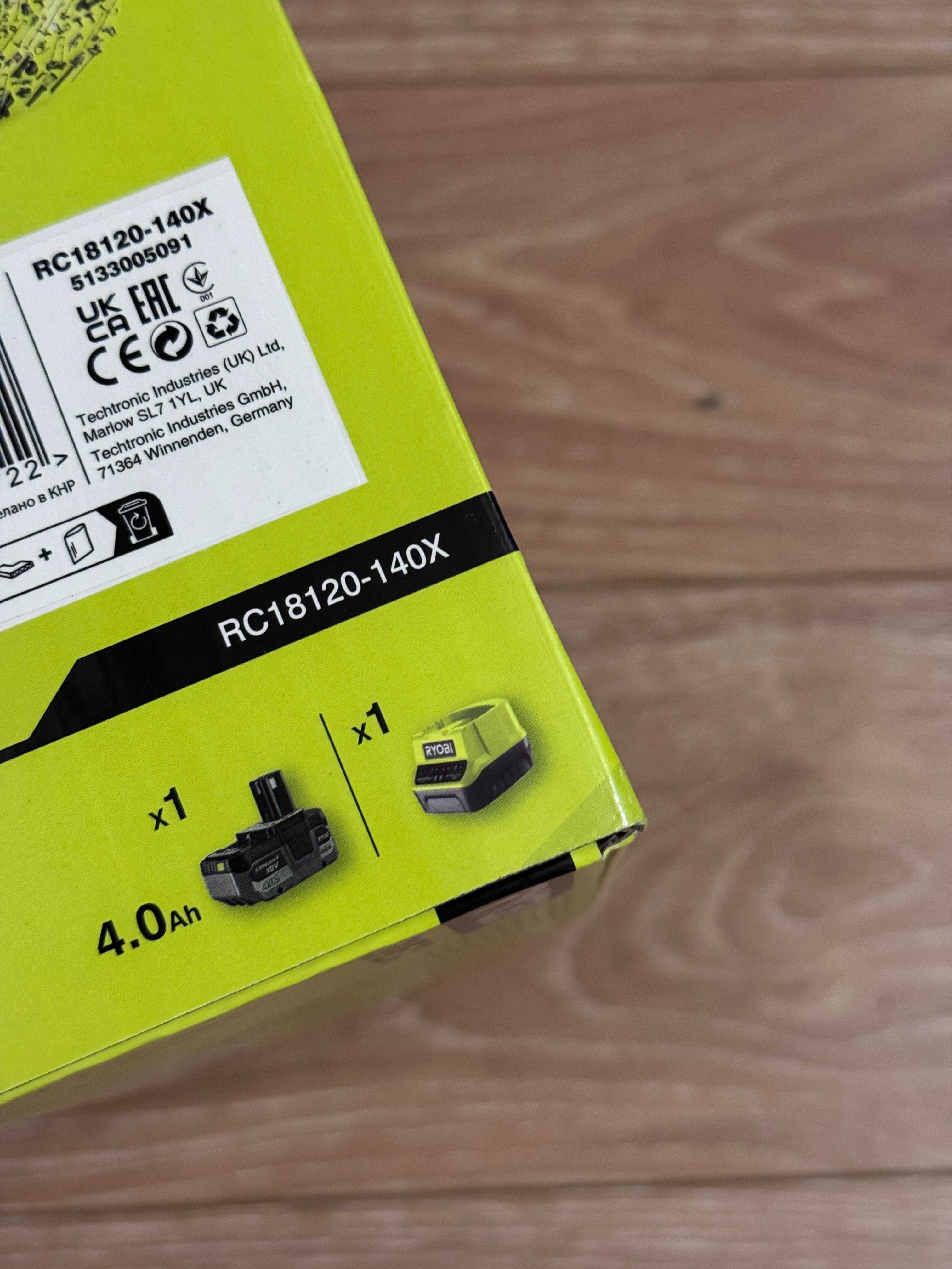 ZESTAW 2w1 Bateria Ładowarka RYOBI Nowa Oryginał 3 Lata Gwarancji