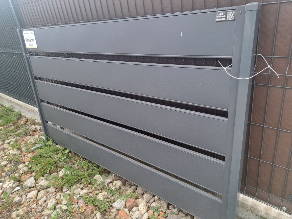 Brama dwuskrzydłowa h-150cm x400 cm ,panel fi 4 mm malowana