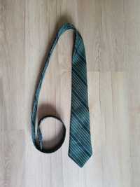 Krawat w zielone paski Ortal