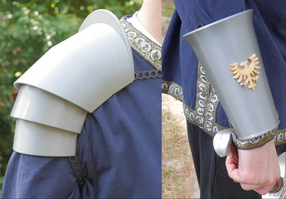 Naramienniki i gauntlety rycerskie - LARP 1:1