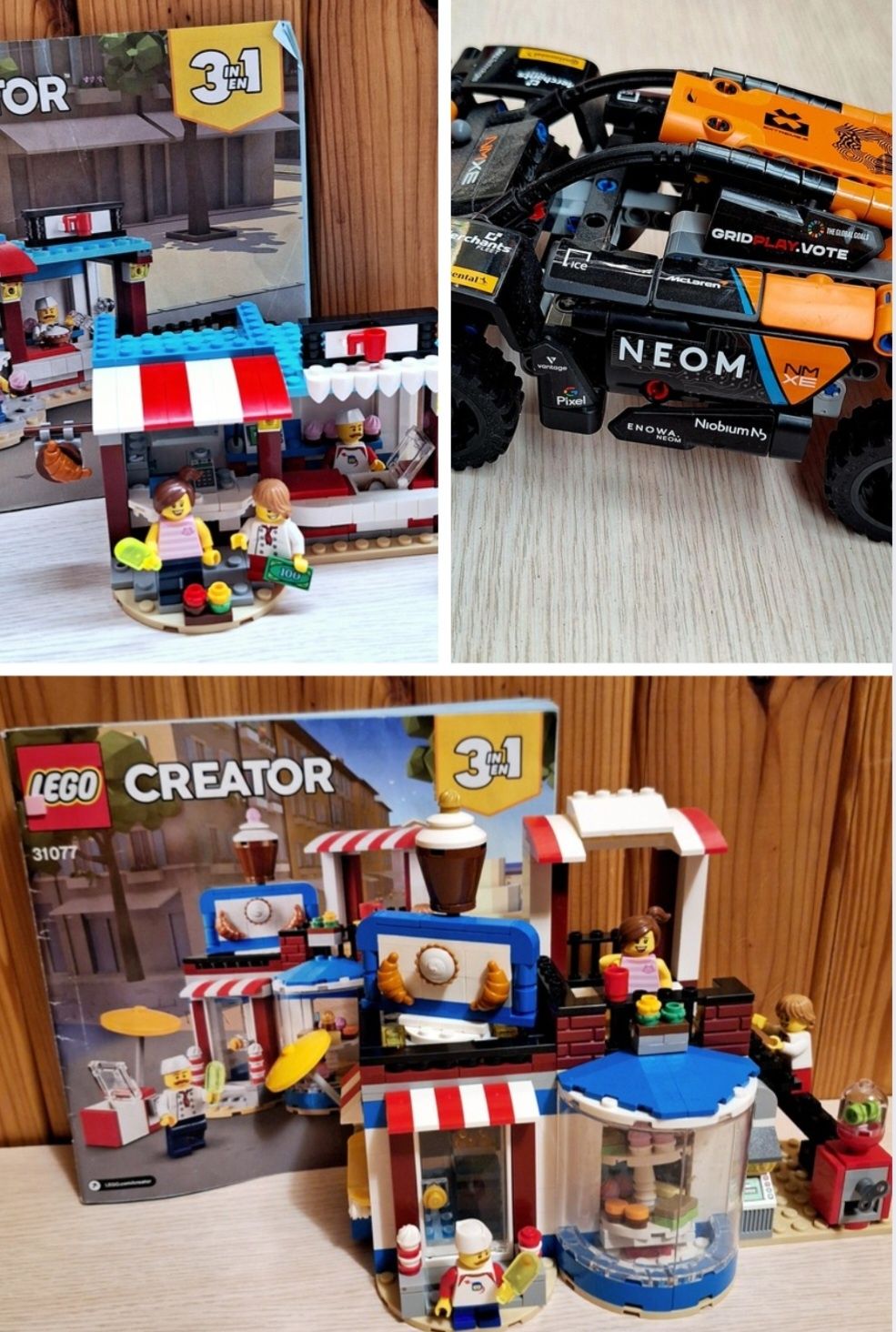 Лего Lego Creator 31077, Lеgo Technic 42166, +0,6 кг