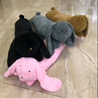 Подушка заяц,кот,мопс,Пикачу длинный 100 см под спину,живот, игрушка