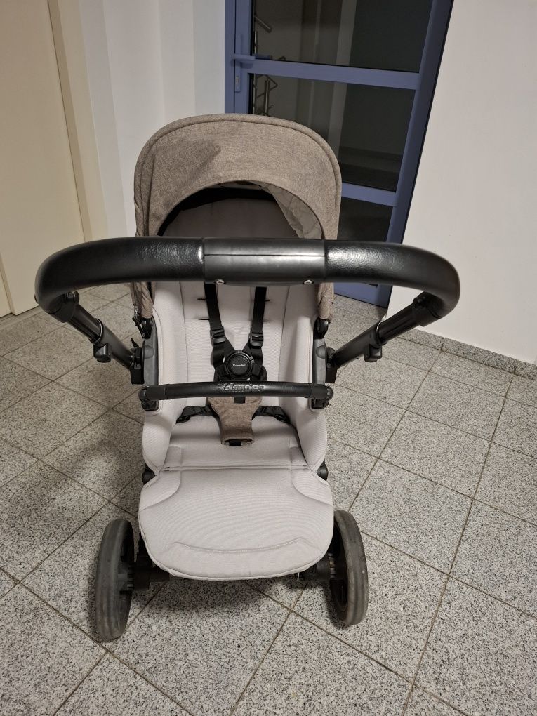Wózek x-lander 2w1 brąz stan bardzo dobry gondola spacerówka
