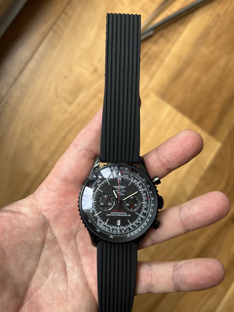 мужские наручные часы Breitling Navitimer black