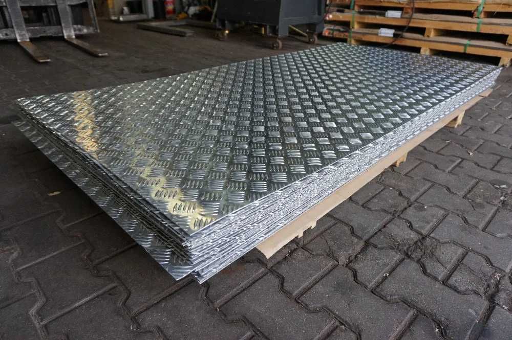 Blacha ryflowana aluminiowa, aluminium 3x1000x2000 BYTOM