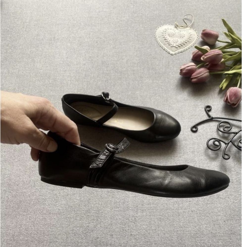 Балетки мері джейн шкіряні clarks