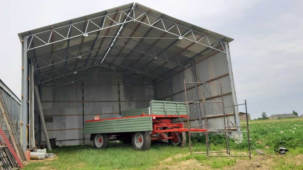 KONSTRUKCJA WIATA Ocynkowana 8x13 Garaż Magazyn Hala Rolna Warsztat